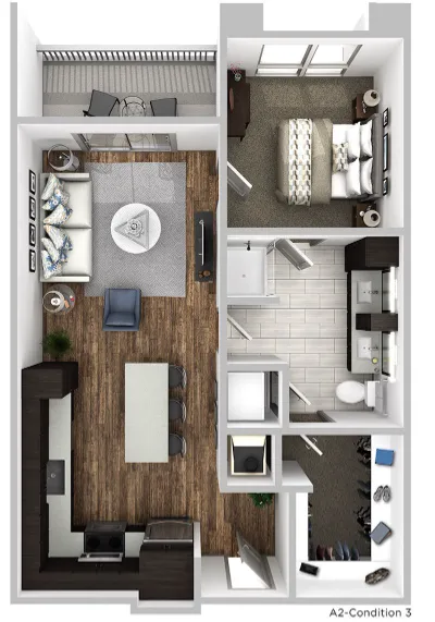 Korina at the Grove Apartment Floor Plan 7