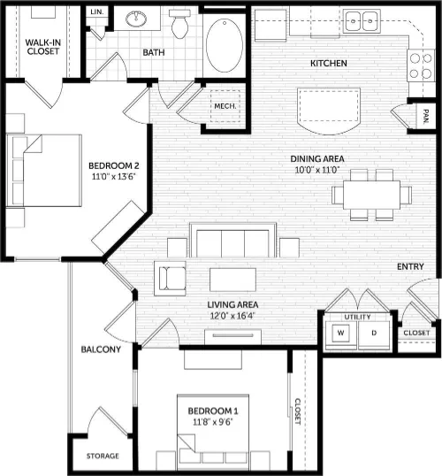 Lakeshore Pearl floor plan 2