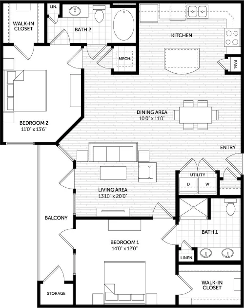 Lakeshore Pearl floor plan 4