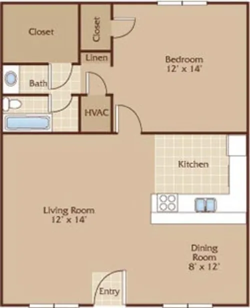 Le Med Apartment Austin Floor Plan 2