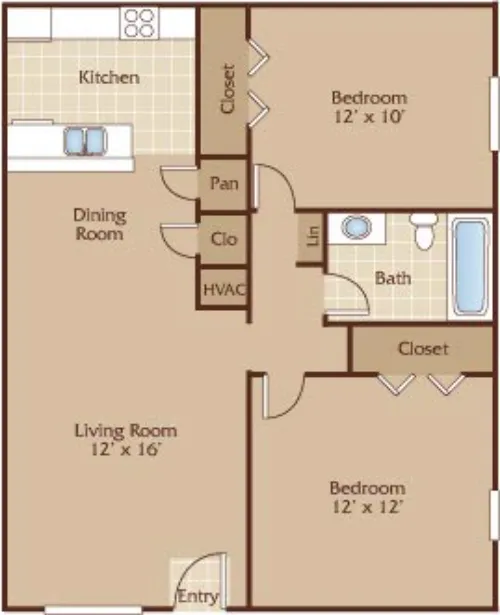 Le Med Apartment Austin Floor Plan 3