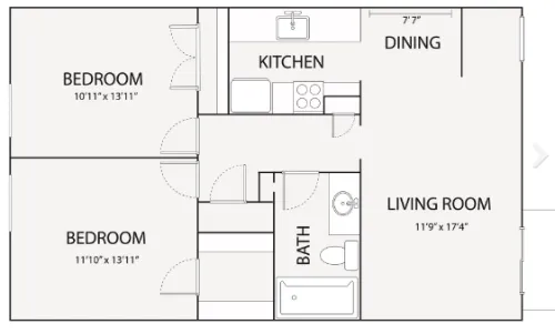 Oak Creek floor plan 2