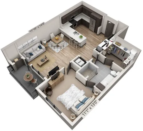 Overture Arboretum floorplan 4