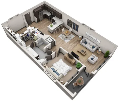 Overture Arboretum floorplan 5