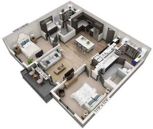 Overture Arboretum floorplan 9