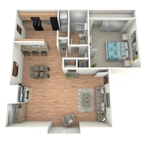 Park Springs Townhomes Plano Floorplan 1