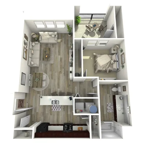 Parkdale Villas Denison Floorplan 1