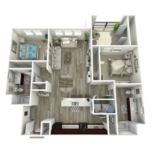 Parkdale Villas Denison Floorplan 2