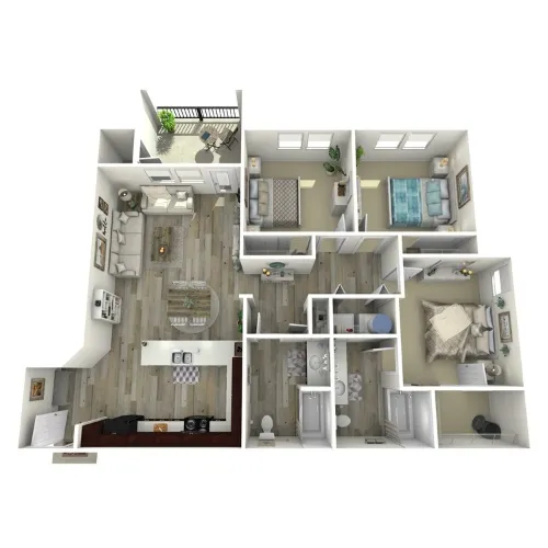 Parkdale Villas Denison Floorplan 3