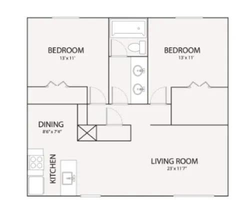 Penthouse floor plan 2