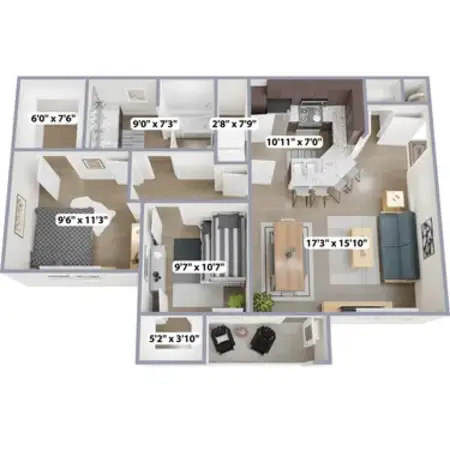 Residence at Oakmont Apartments FloorPlan 5