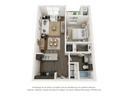 Residences at Decker floor plan 1