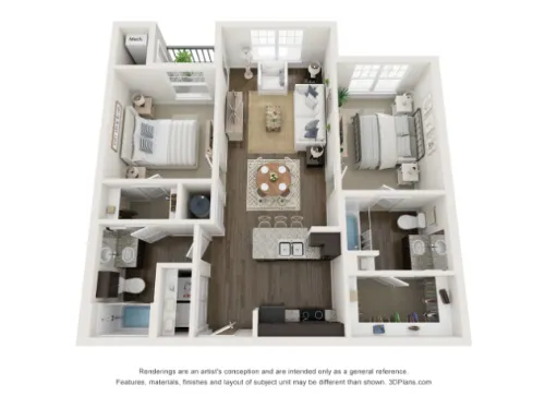 Residences at Decker floor plan 2