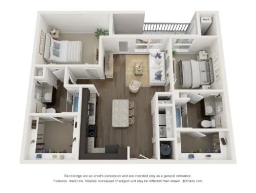 Residences at Decker floor plan 3