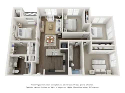 Residences at Decker floor plan 5