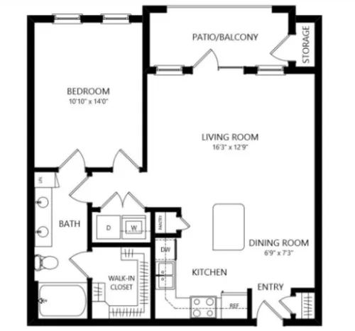 Residences at The Triangle floor plan 11