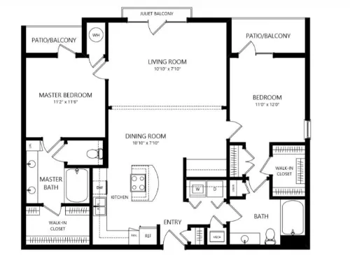 Residences at The Triangle floor plan 15