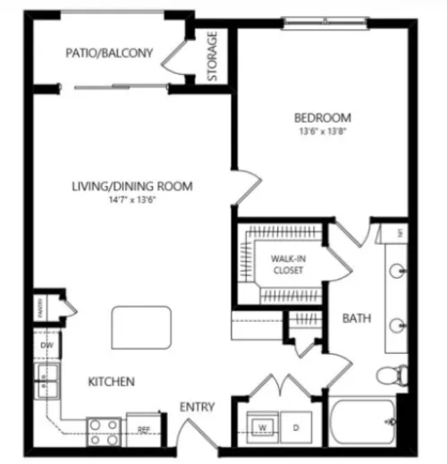 Residences at The Triangle floor plan 8