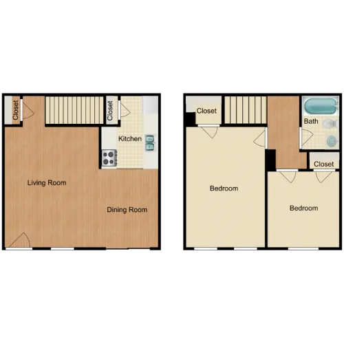 Riverside Townhomes floor plan 2