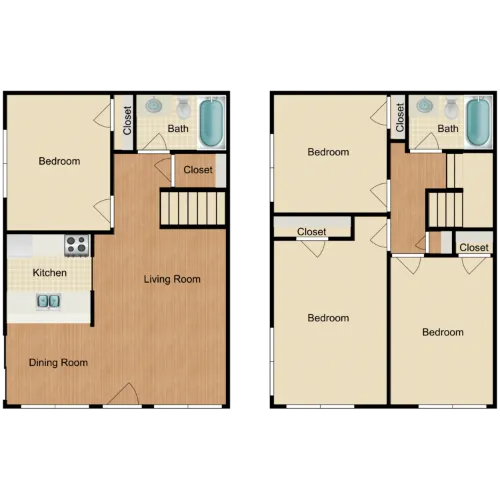 Riverside Townhomes floor plan 4