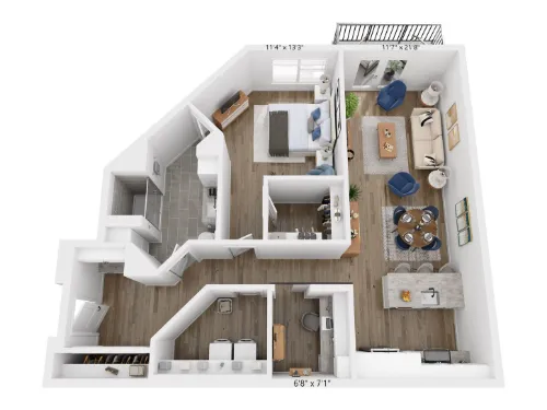 Rivette Tower floor plan 21