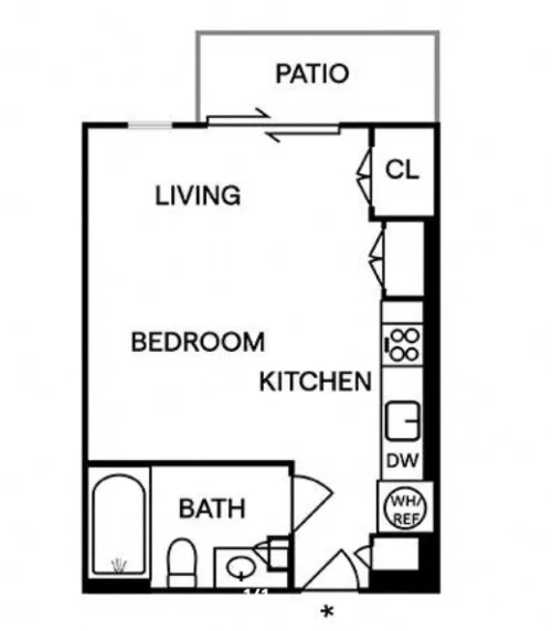 Sentral East Austin at 1630 E. Sixth floor plan 2