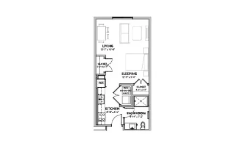 Talavera Lofts floorplan 1