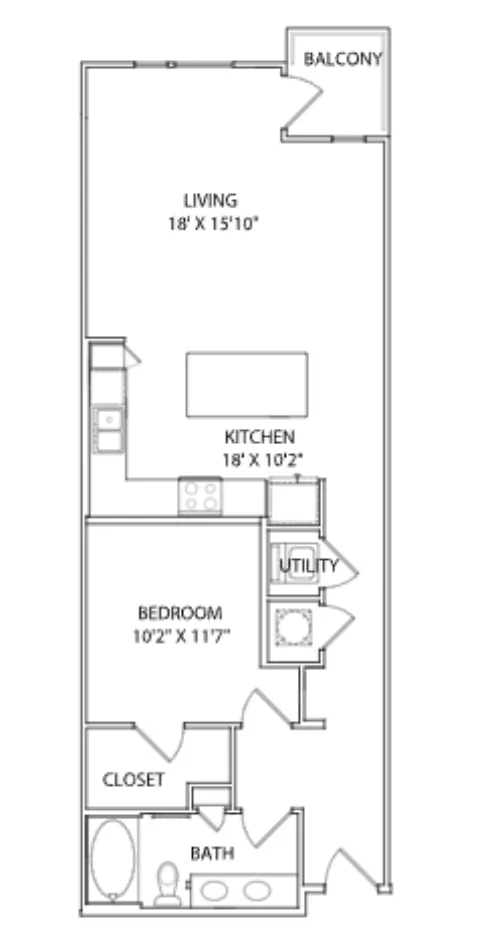 The Arnold Apartment Austin Floor Plan 14