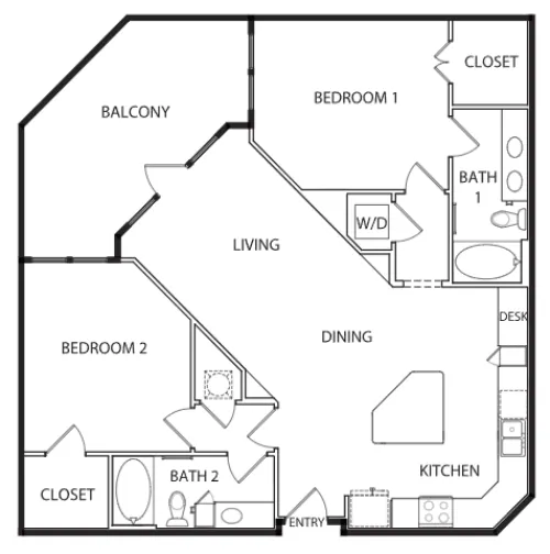 The Arnold Apartment Austin Floor Plan 19