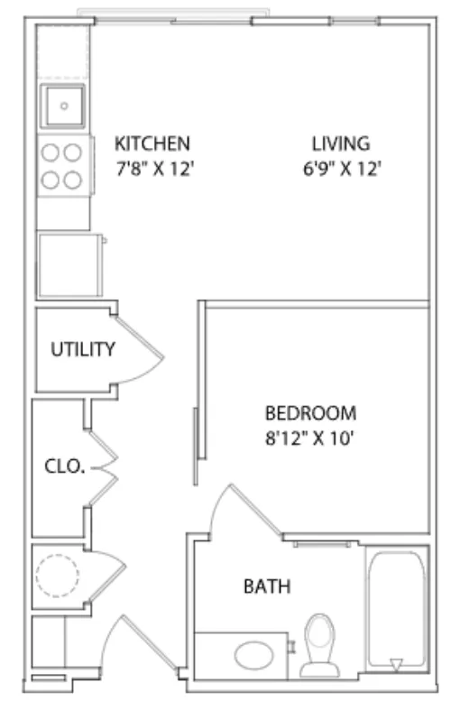 The Arnold Apartment Austin Floor Plan 2