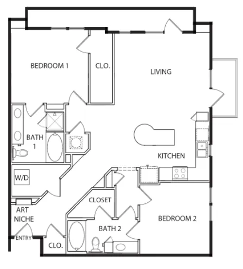 The Arnold Apartment Austin Floor Plan 21