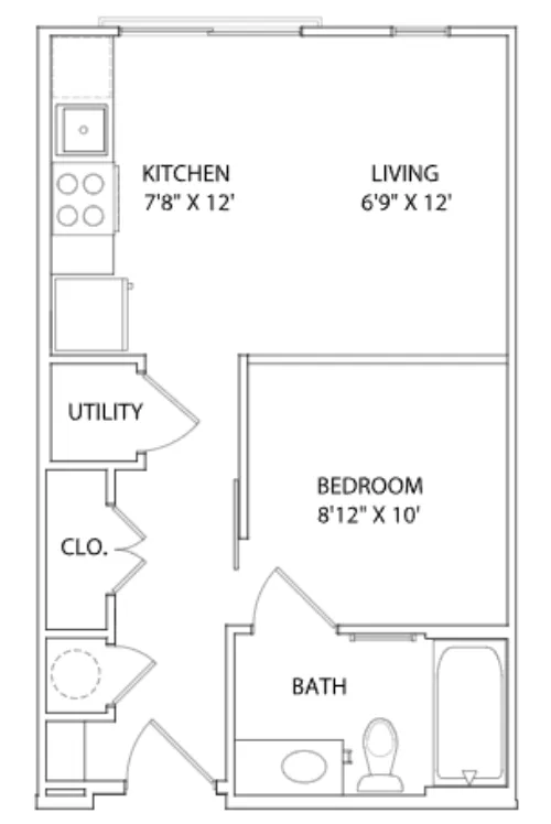 The Arnold Apartment Austin Floor Plan 4