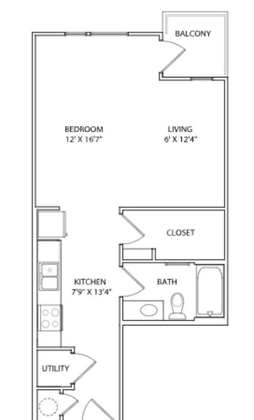 The Arnold Apartment Austin Floor Plan 5