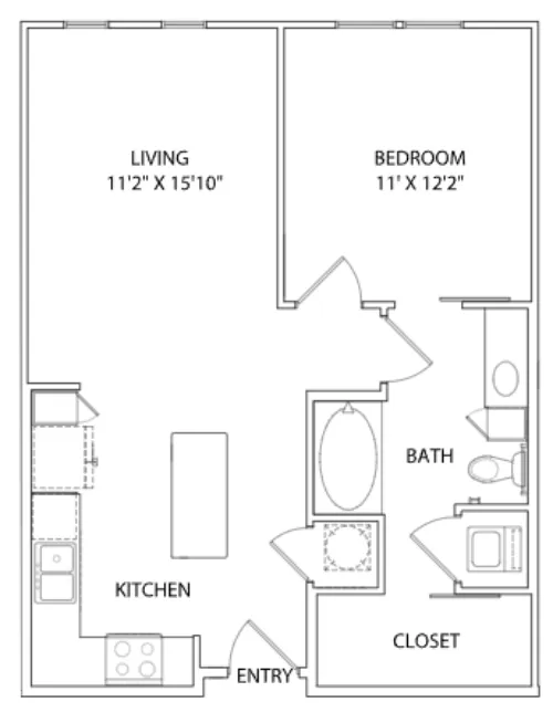 The Arnold Apartment Austin Floor Plan 8