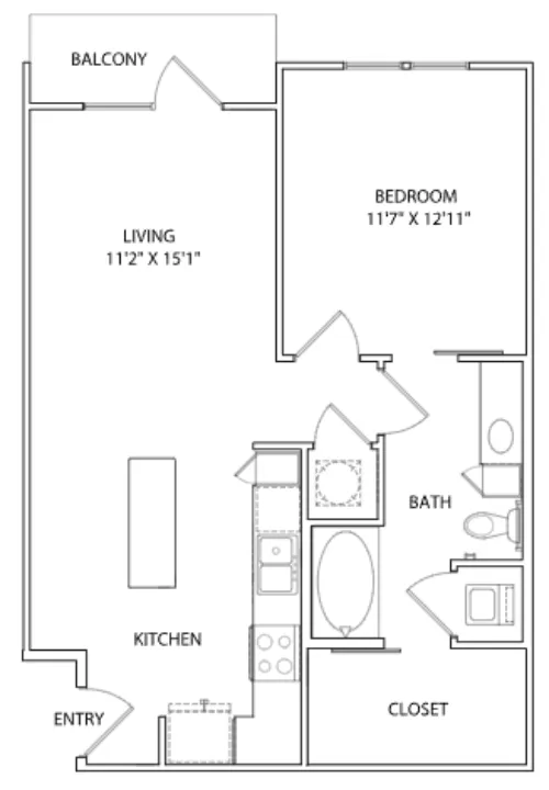 The Arnold Apartment Austin Floor Plan 9