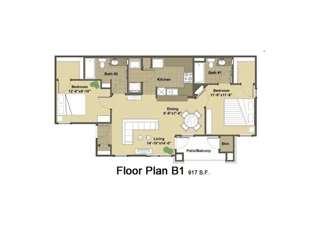 The Bridges on Travis Floorplan 4