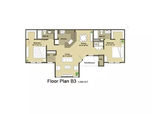 The Bridges on Travis Floorplan 6