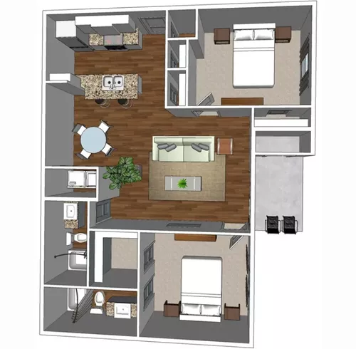 The Brooks on Heritage Parkway Floorplan 6