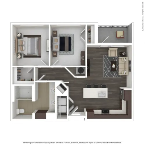 The Clark floor plan 1