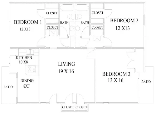 The Creekmore Denison Floorplan 4