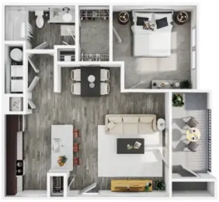 The Curve at Crescent Pointe FloorPlan 1