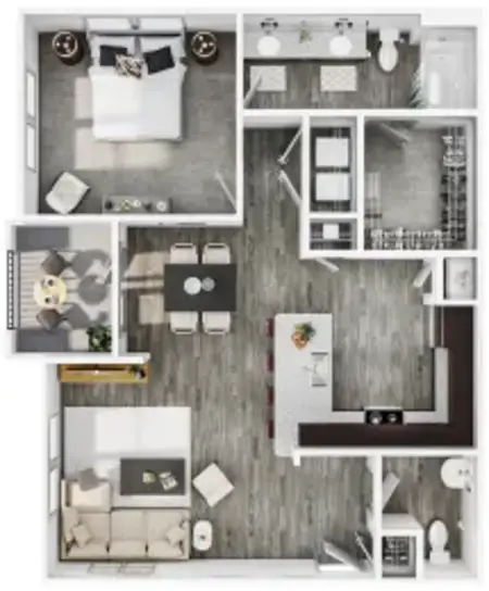 The Curve at Crescent Pointe FloorPlan 3