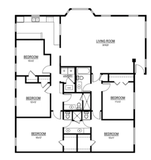 The Eastwood floor plan 1