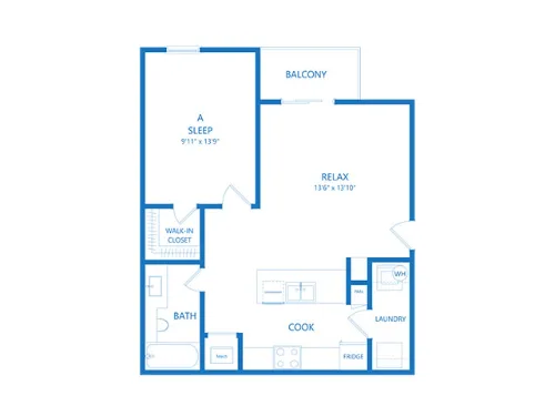 The Flats at Van Alstyne Floorplan 1