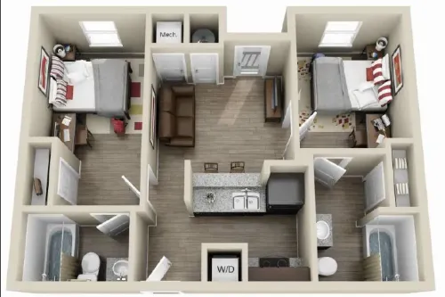 The G Apartments floor plan 2