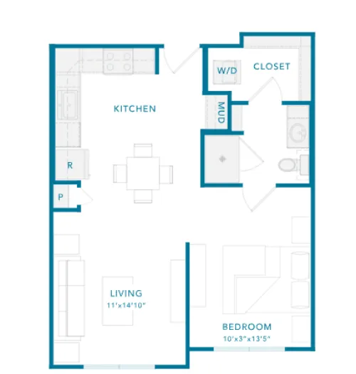 The Guthrie Apartment Floor Plan 5