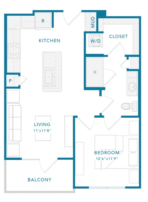 The Guthrie floor plan 1