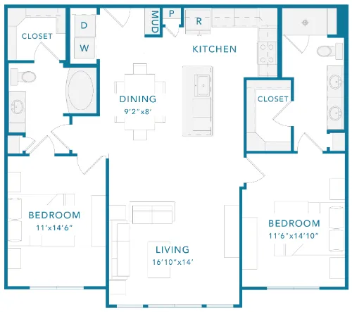 The Guthrie floor plan 2