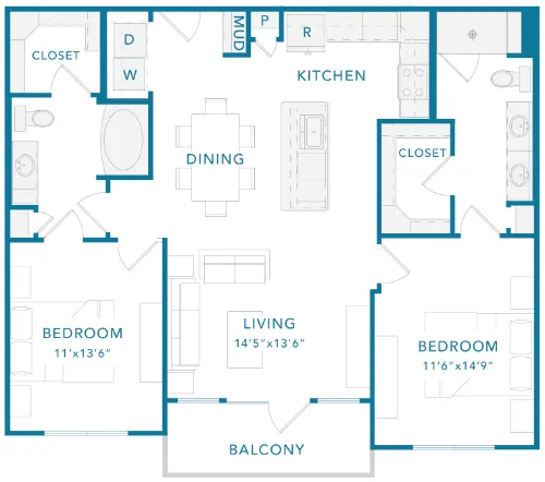 The Guthrie floor plan 3