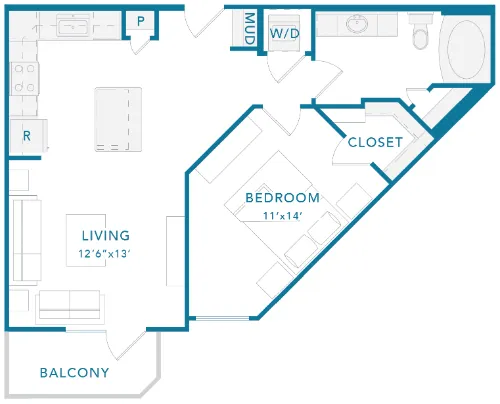 The Guthrie floor plan 4